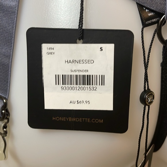 Honey Birdette Vintage Harnessed Grey 3 PC Set - Picture 9 of 11